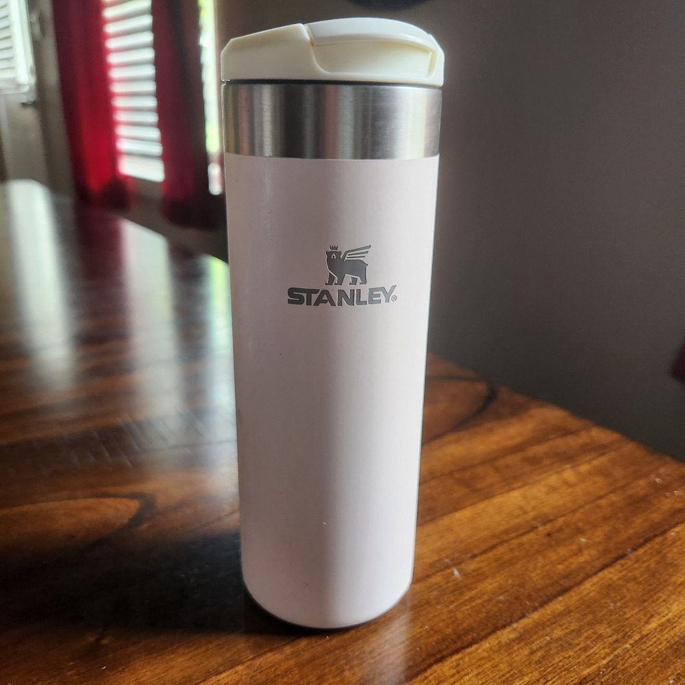 Stanley 16 oz Stainless Steel Travel Tumbler Light Pink Vacuum Insulated